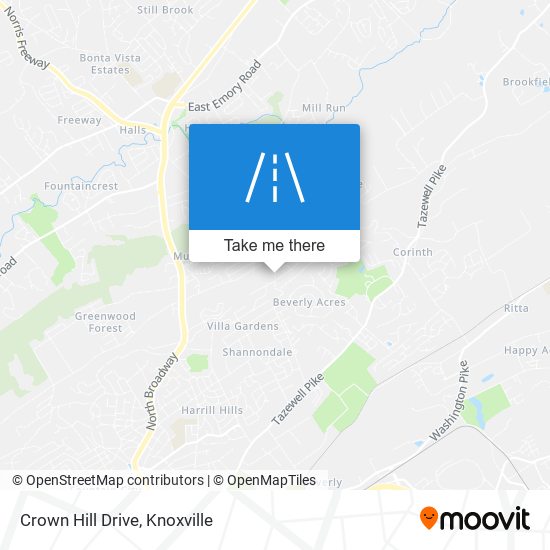 Crown Hill Drive map