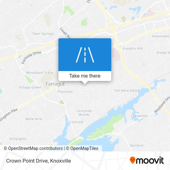 Crown Point Drive map