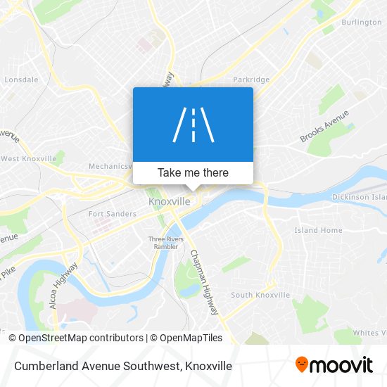 Cumberland Avenue Southwest map