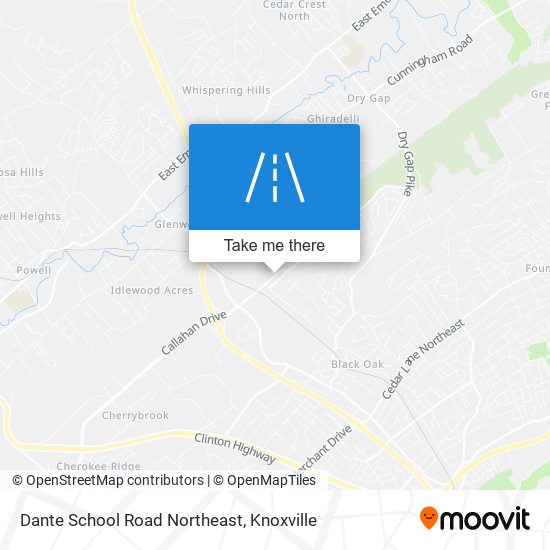 Dante School Road Northeast map