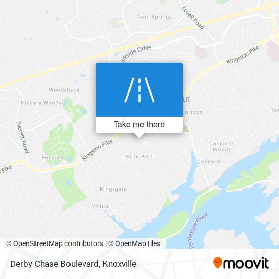 Derby Chase Boulevard map