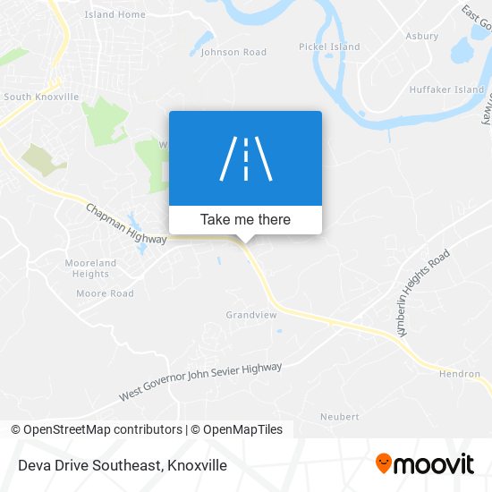 Mapa de Deva Drive Southeast