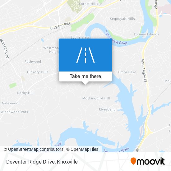 Deventer Ridge Drive map