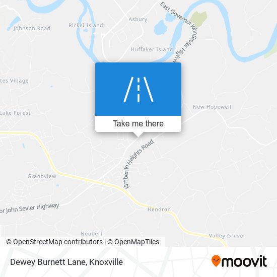 Dewey Burnett Lane map