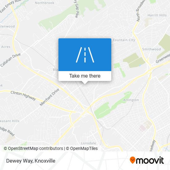 Dewey Way map