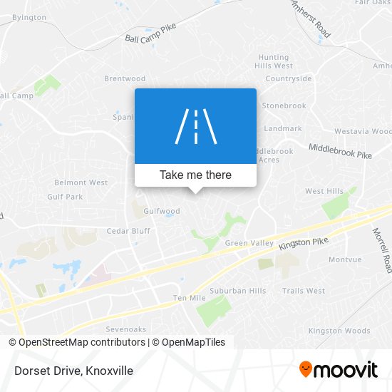 Dorset Drive map