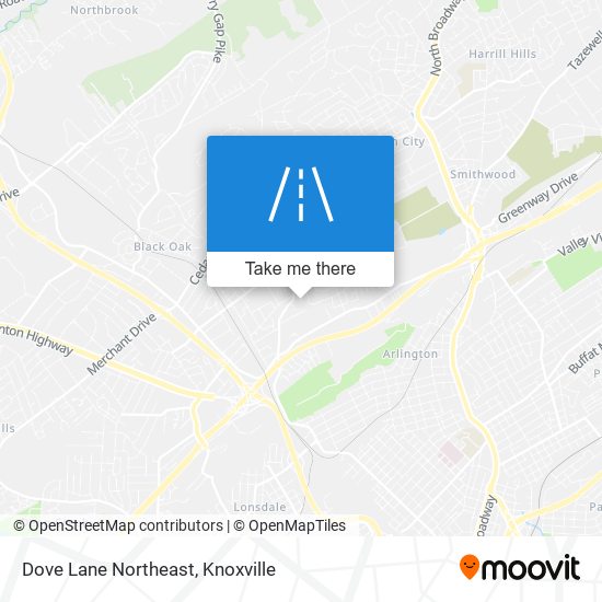 Mapa de Dove Lane Northeast