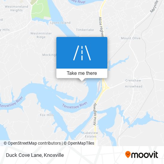 Duck Cove Lane map