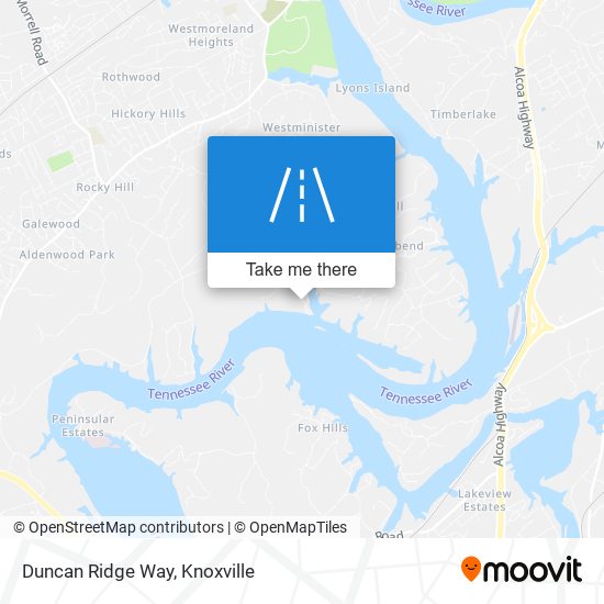 Duncan Ridge Way map