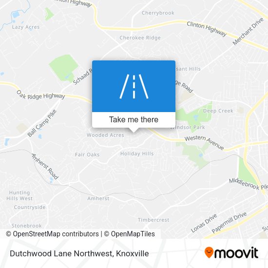 Dutchwood Lane Northwest map