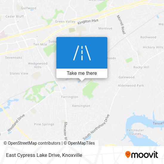 Mapa de East Cypress Lake Drive