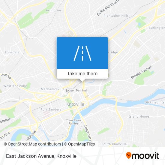 East Jackson Avenue map