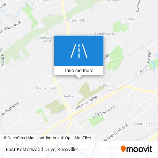 Mapa de East Kesterwood Drive