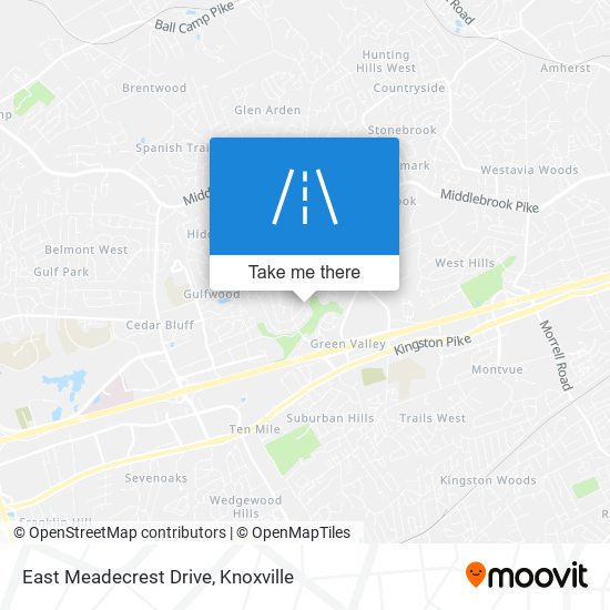 East Meadecrest Drive map