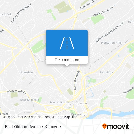 East Oldham Avenue map