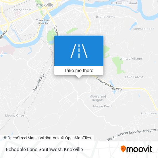 Echodale Lane Southwest map
