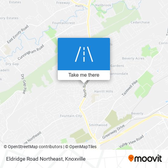 Mapa de Eldridge Road Northeast