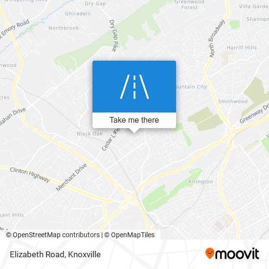 Elizabeth Road map