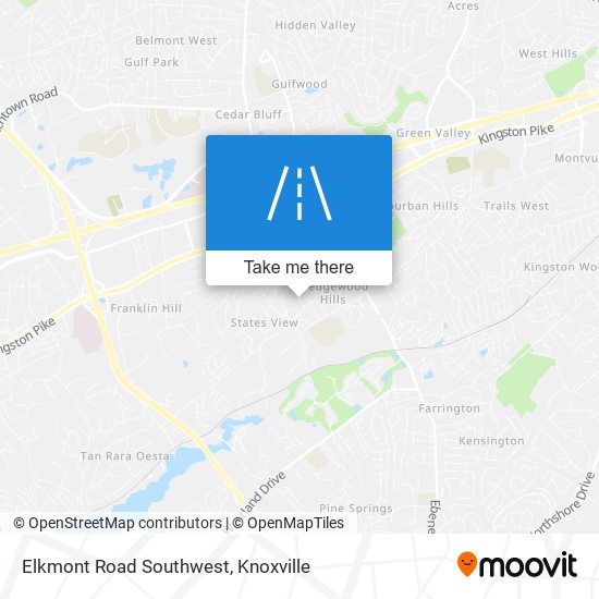 Elkmont Road Southwest map