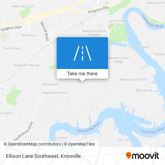 Ellison Lane Southwest map