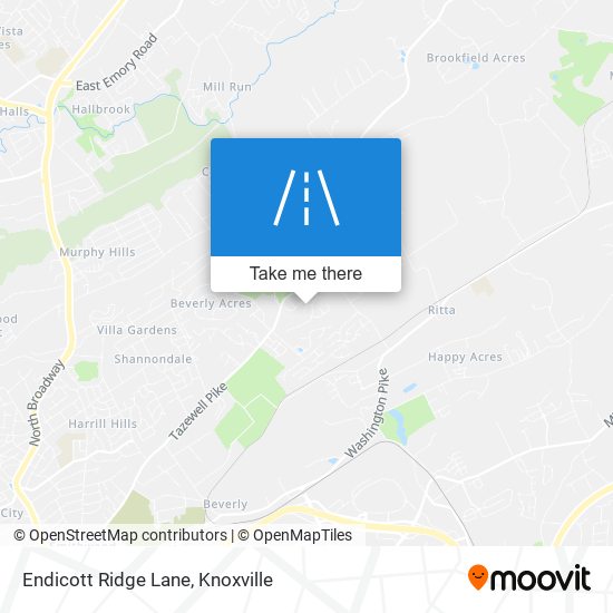 Endicott Ridge Lane map