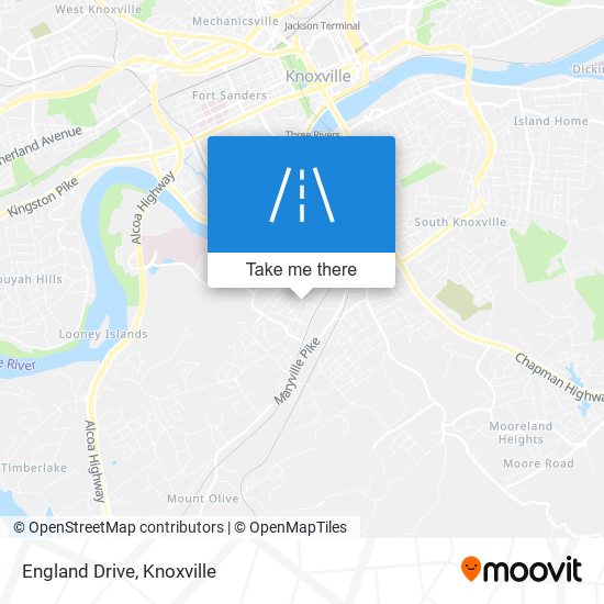 England Drive map