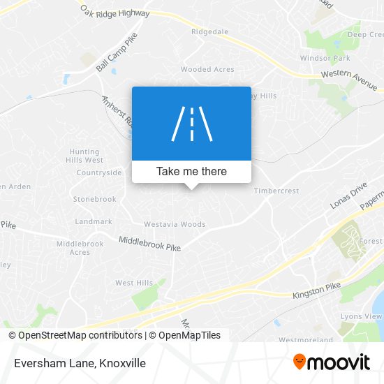 Eversham Lane map