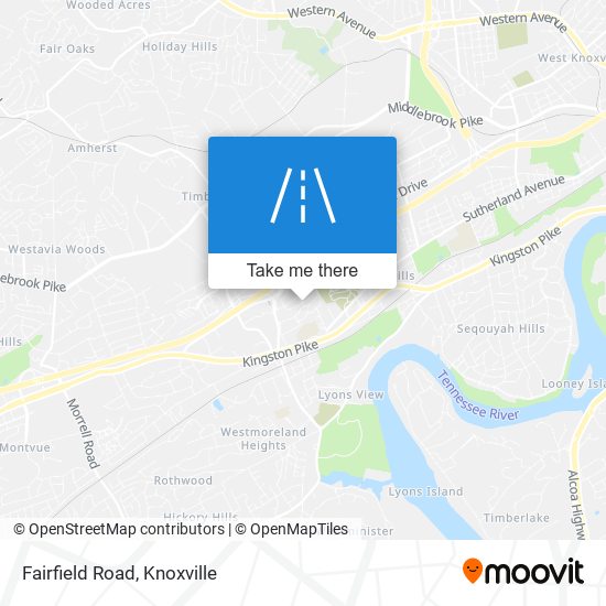 Mapa de Fairfield Road