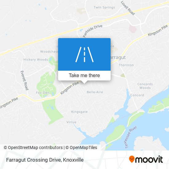 Farragut Crossing Drive map