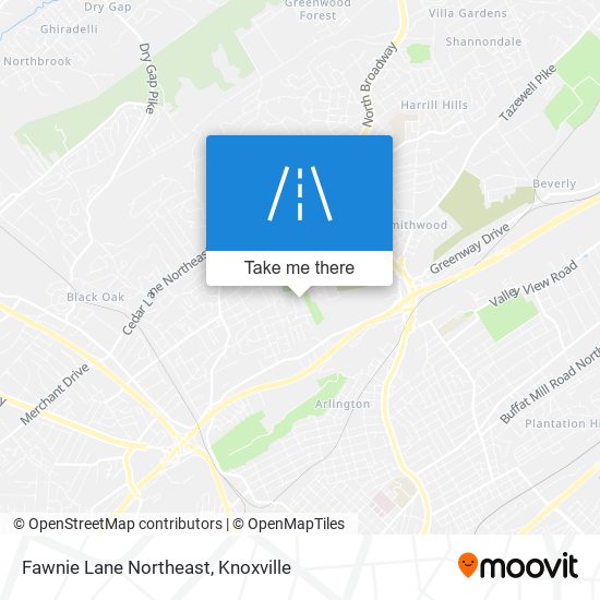 Mapa de Fawnie Lane Northeast