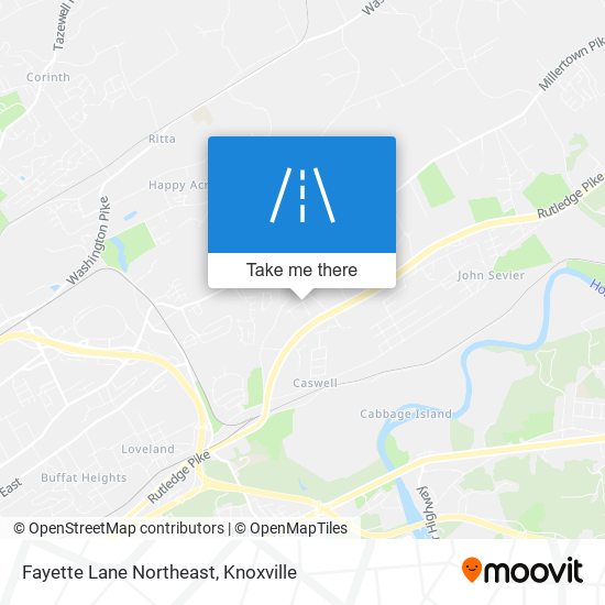 Fayette Lane Northeast map