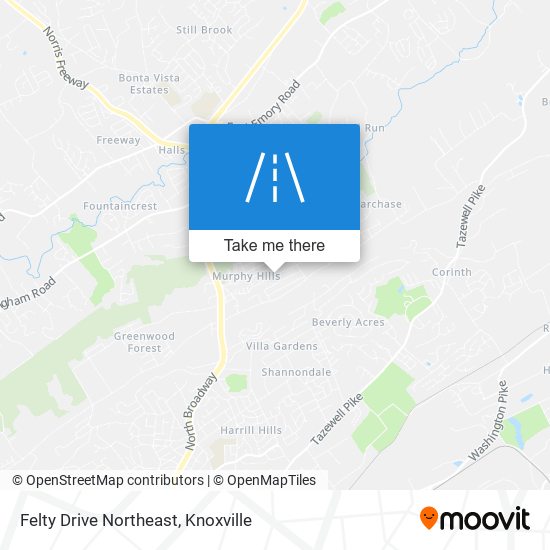 Felty Drive Northeast map