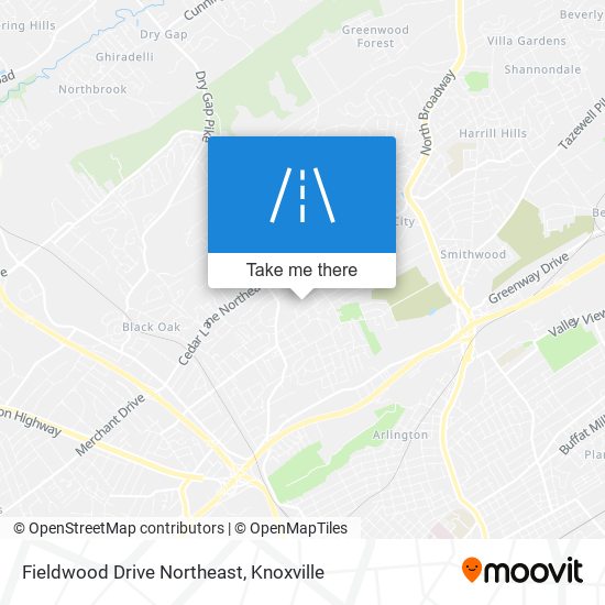 Fieldwood Drive Northeast map