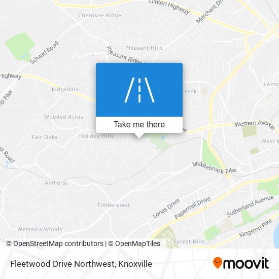Fleetwood Drive Northwest map