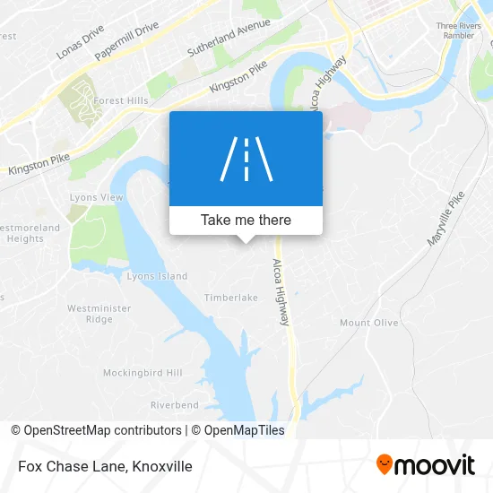Fox Chase Lane map