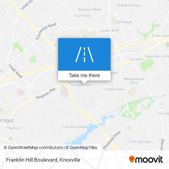 Franklin Hill Boulevard map
