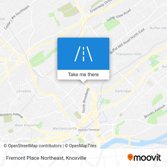 Fremont Place Northeast map