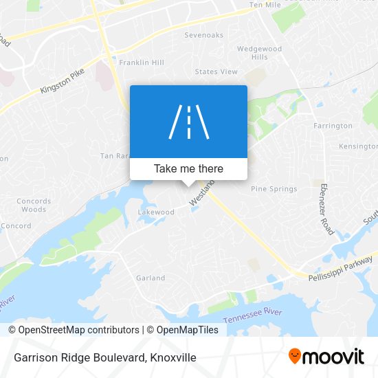 Garrison Ridge Boulevard map