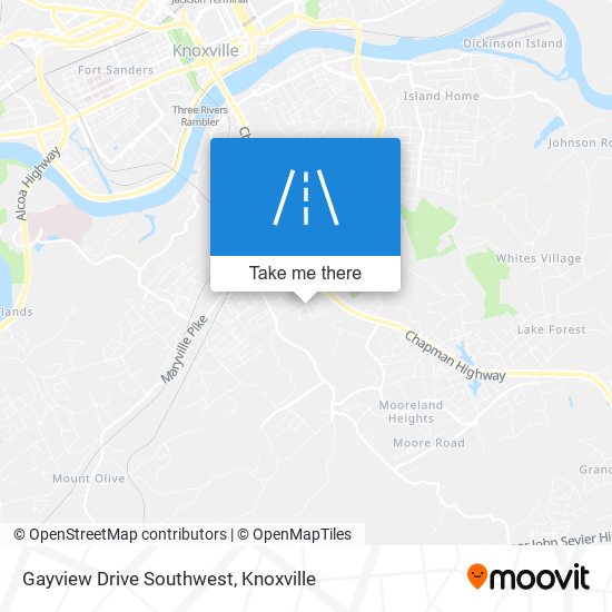 Mapa de Gayview Drive Southwest