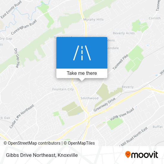 Mapa de Gibbs Drive Northeast