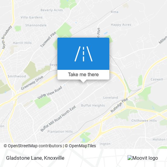 Gladstone Lane map