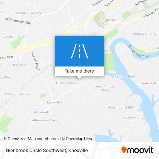 Mapa de Glenbrook Circle Southwest