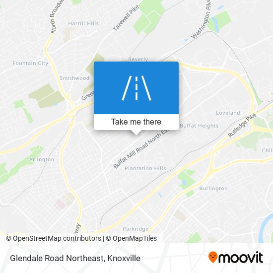 Mapa de Glendale Road Northeast