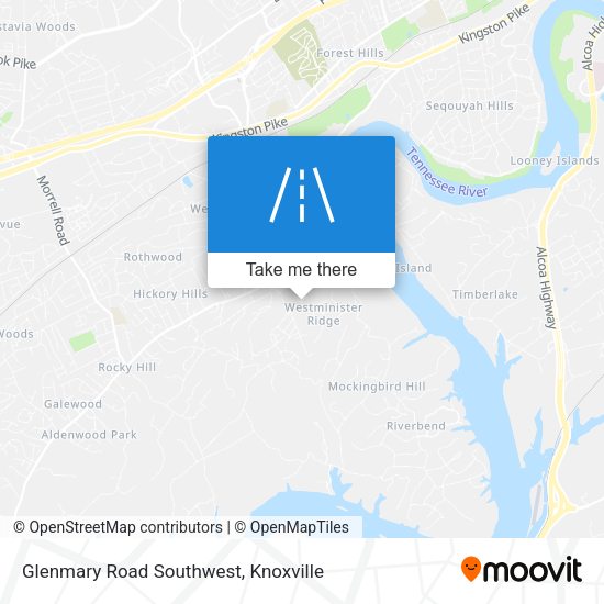 Mapa de Glenmary Road Southwest