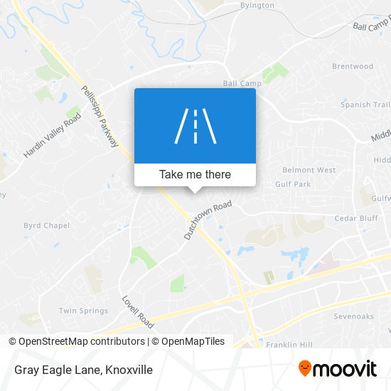 Gray Eagle Lane map