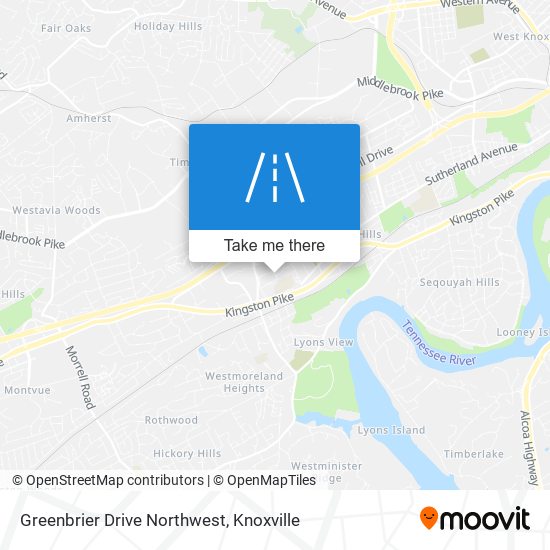 Mapa de Greenbrier Drive Northwest