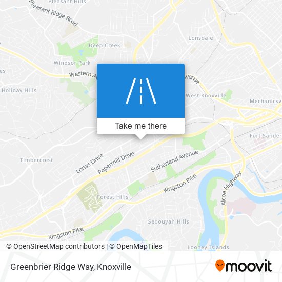 Greenbrier Ridge Way map