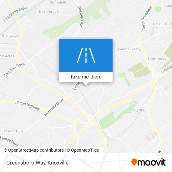 Greensboro Way map