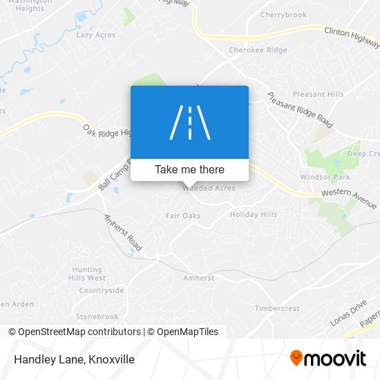 Handley Lane map