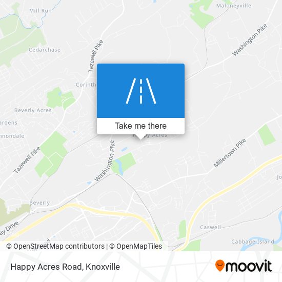 Happy Acres Road map